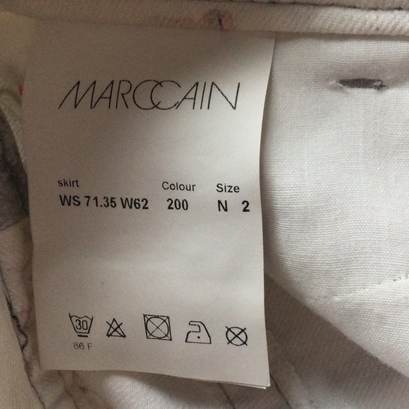 PRICE DROP! Artistic Print White Denim Mini Skirt - Picture 9 of 11